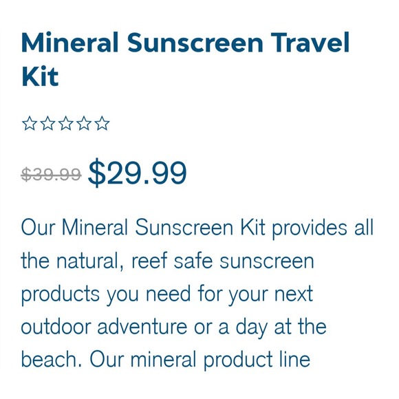 Dermatone SPF Travel Reef Safe kit Prevents Skin Cancer - Picture 2 of 10